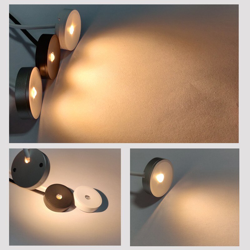 Projecteur LED Usb 5V 0.5W Slim 8mm, Mini Focus, éclairage de comptoir, lampe de cuisine d&#39;hôtel