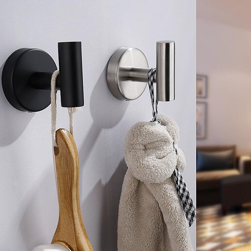 Crochets muraux auto-adhésifs en alliage d'aluminium, porte-manteau, cintres antirouille, accessoires de cuisine