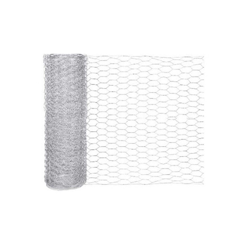 Scratch Resistant Garden Animal Fence Net Durable Galvanized Hexagonal Wire Mesh Fence Chicken Rabbit Metal Wire Fence: 0.1x3M 