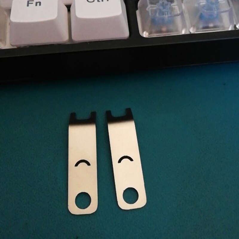 Extracteur de commutateur métallique 2 pièces/ensemble, ouverture instantanée uniquement pour interrupteurs Cherry mx, capuchons de clavier mécanique