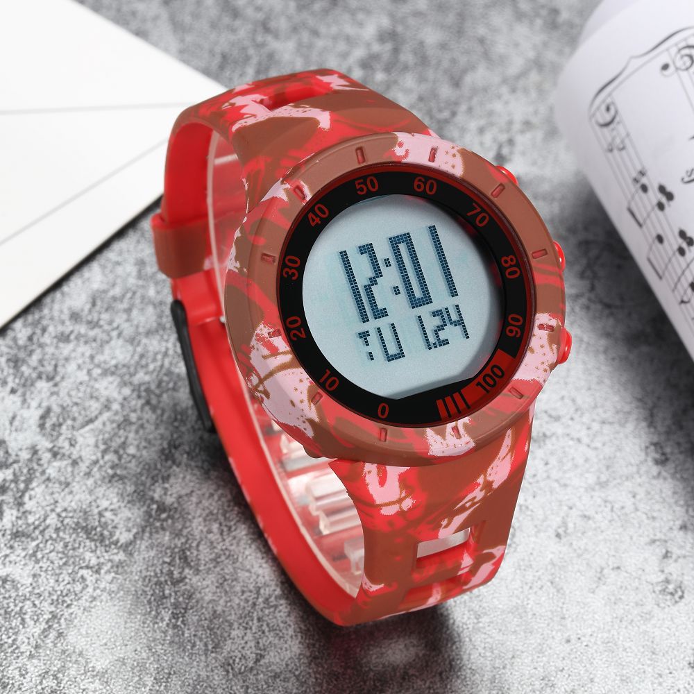 Red Digital Watches Men Women Outdoor Waterproof Electronic LED Wristwatch Unisex Lover Sport Clocks relogio feminino