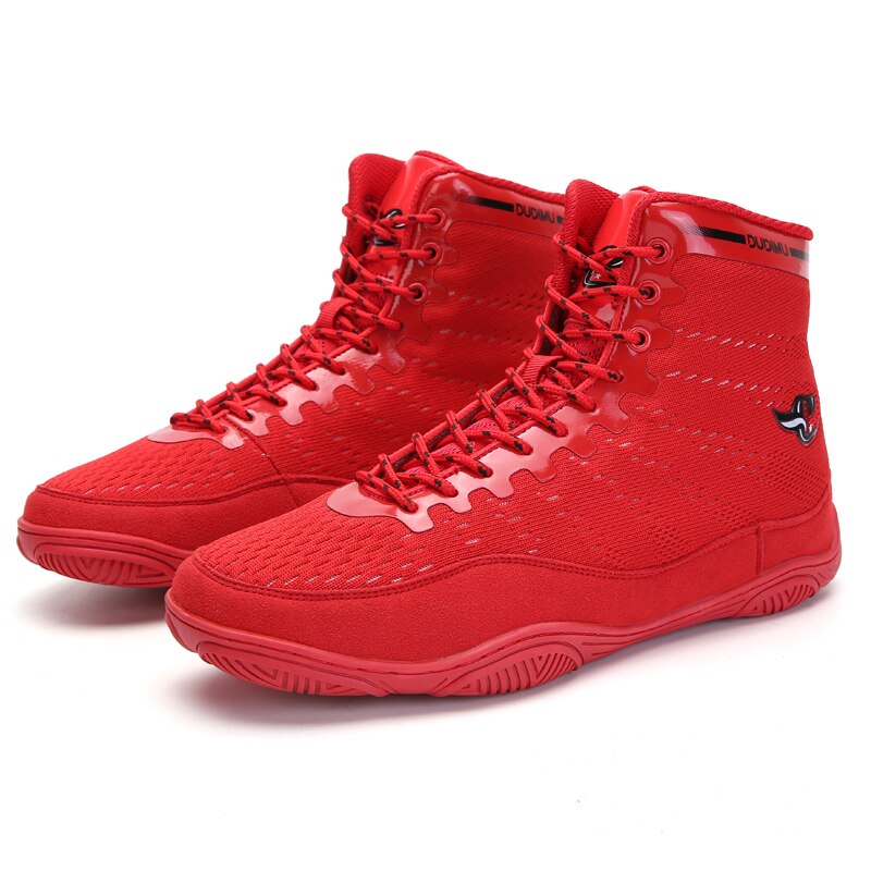 Men Women Boxing Shoes Rubber Outsole Breathable Wrestling Shoes Wrestling Costume Shoes for Wrestling