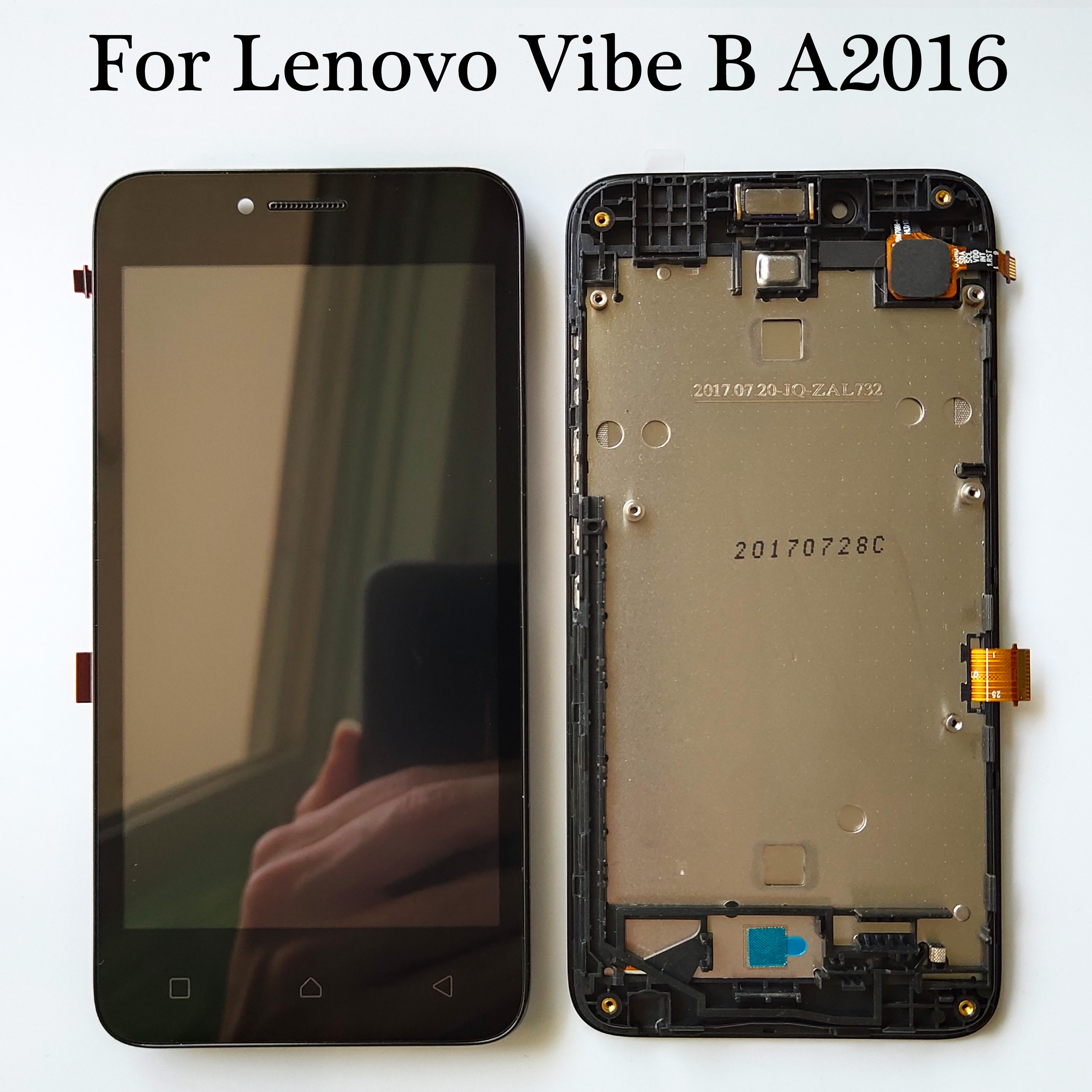 Original Black/White For Lenovo Vibe B A2016 A2016a40 A2016b30 A2016b31 LCD Display + Touch Screen Digitizer + With Frame