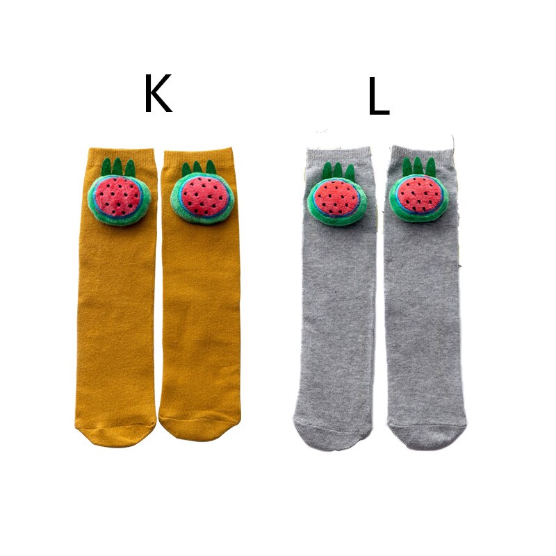 2 Paare/los Karikatur schöNe Jungen Mädchen Socken herbst und Winter Atmungsaktive Baumwolle Art Socken Für Jungen Mädchen Gerade Socken: Gelb