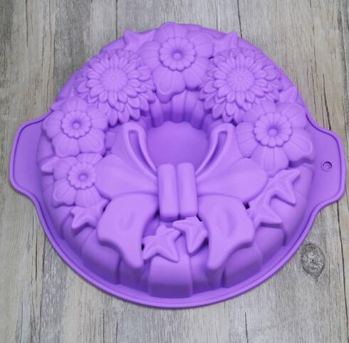 Large Spiral Shape Food Grade Silicone Bundt Cake Mold Pan 3d Fluted Cake Mould Form Bread Bakery Baking Tools Bakeware: 5