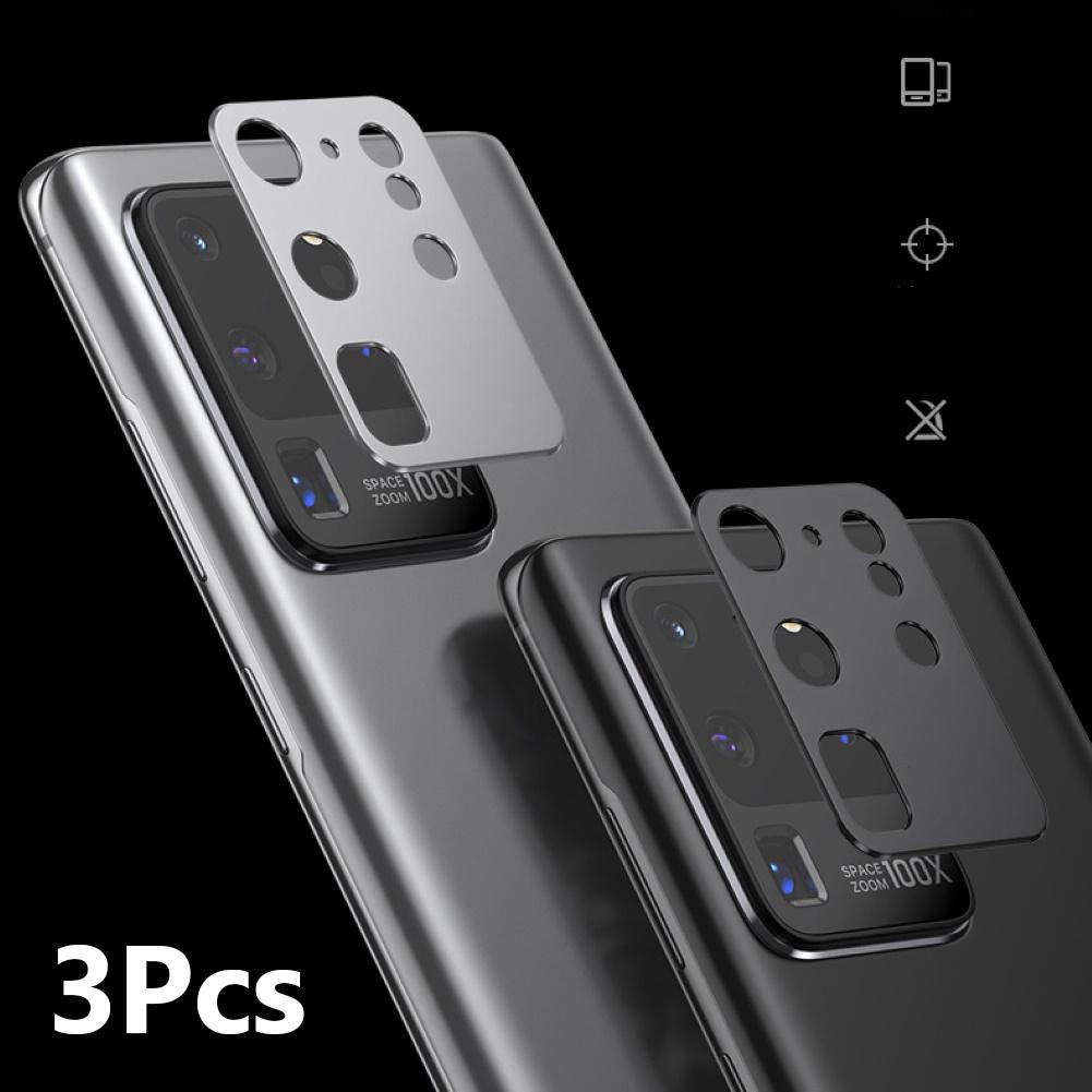 3pcs Camera Protector For Samsung S20 Ultra Plus Tempered Glass Film Metal Rear Lens Protection Ring Case for Galaxy S20 Plus S2