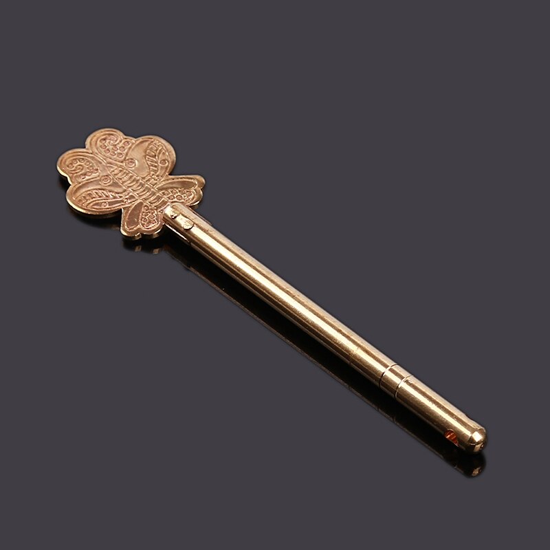 Butterfly Shape plug Vintage Antique Iron Jewelry Copper Straight Lock Bolt Chinese Furniture Hardware Brass Closure Pin