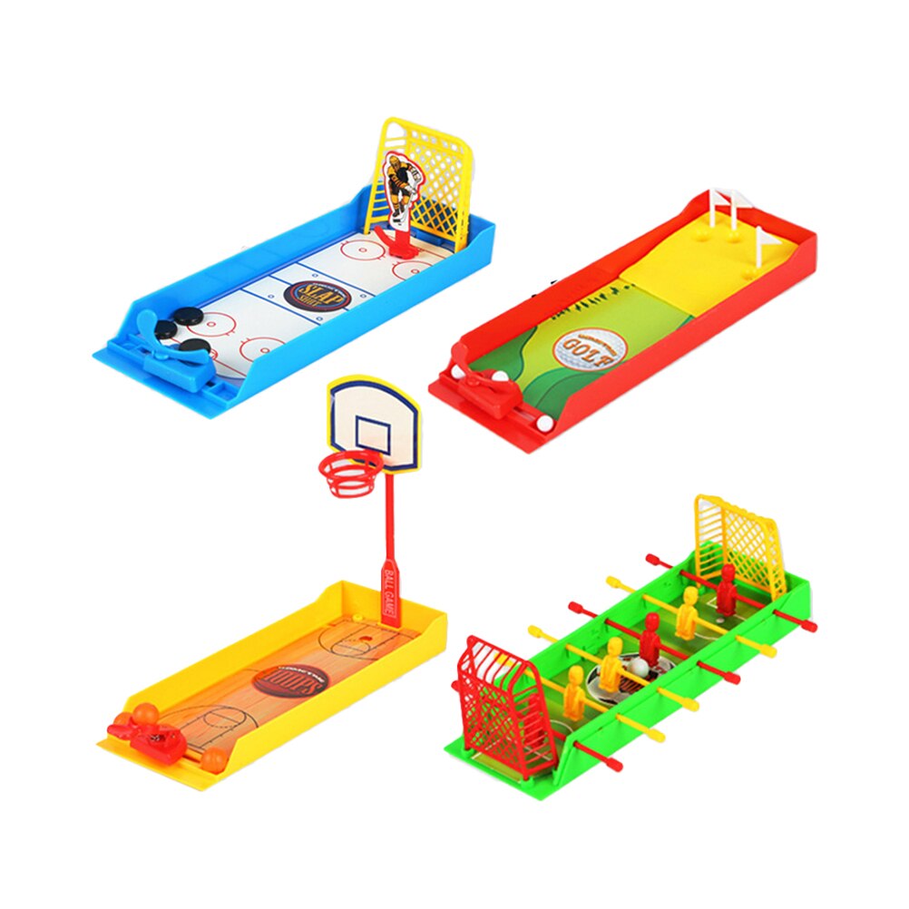 4PCS Mini Finger Sports Toy Desktop Finger Football Basketball Ice Hockey Golf Toy Funny Tabletop Finger Sports Game Toy Liu