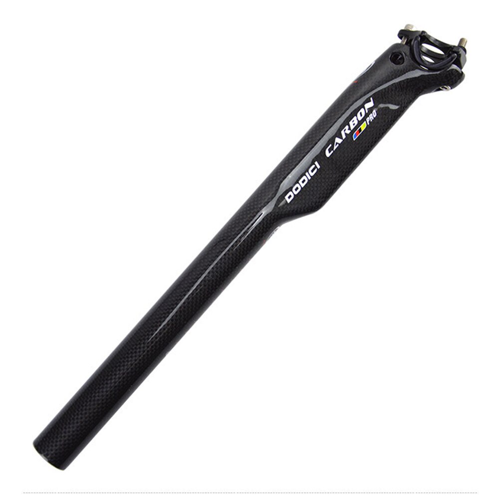 Aero fibre de carbone vélo tiges de selle 3k Golss route vélo siège tube 27.2/30.8/31.6*400mm vtt VTT pièces de cyclisme tube de selle