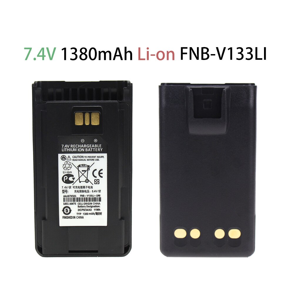 Batterie de remplacement 2600mAh pour YAESU Vertex AAJ68X001 FNB-V133Li FNB-V134Li