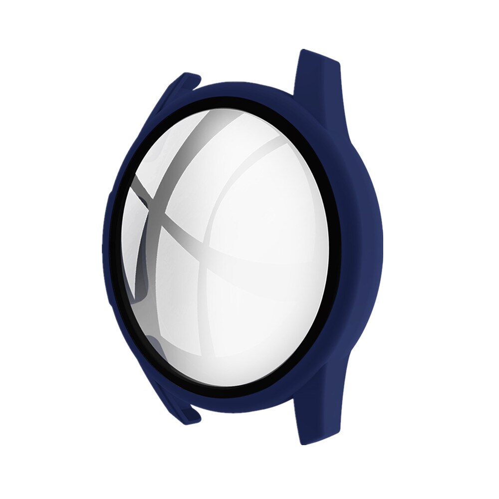 Meerkleurige spuitgegoten horlogekast voor huawei  gt 2 42mm harde pc met gehard glazen deksel 46mm volledige beschermende bumper: Diepblauw / Voor  gt 2 42mm