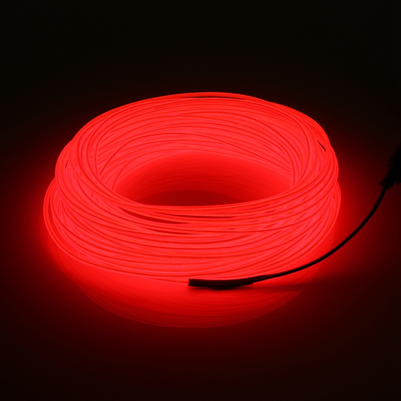 Jiguoor 20M EL LED flexibel Weichen Schlauch Draht Neon- glühen Auto Seil Streifen Licht Weihnachten Dekor AC 12V weihnachten Heimat Dekoration: verrotten / 20M