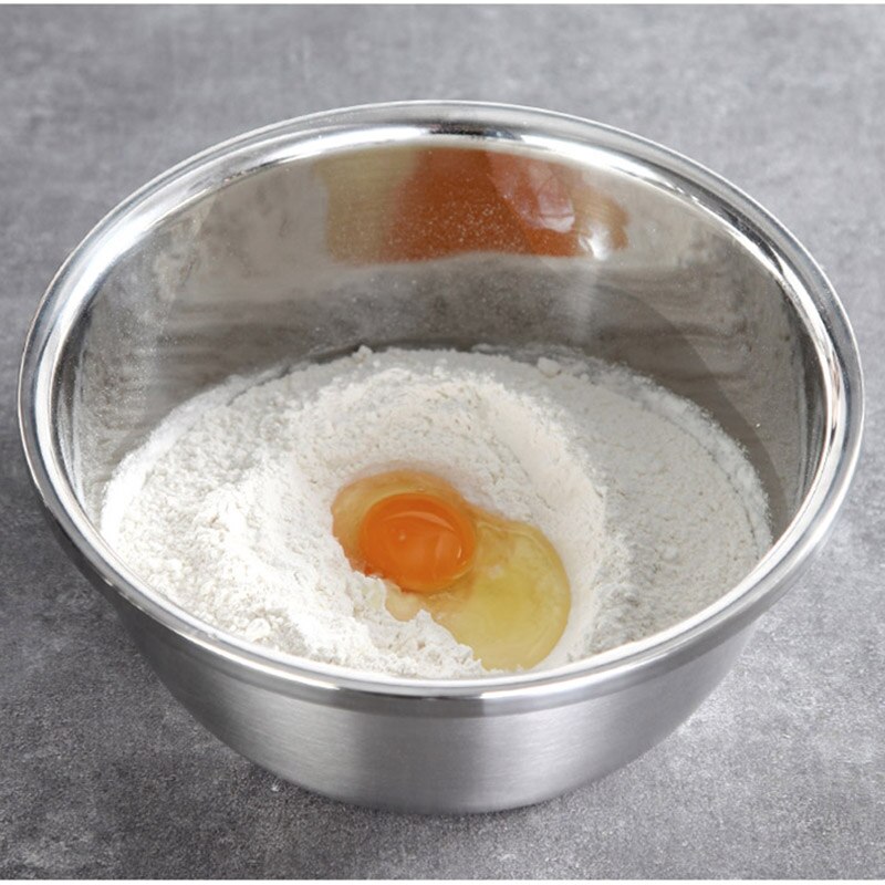 Thickened 304 stainless steel basin, deepened soup basin, food grade and basin, baking egg basin, vegetable washing basin
