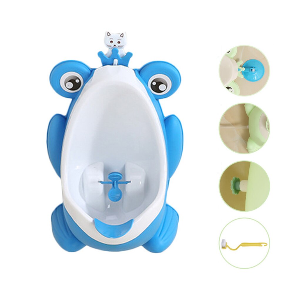 bébé garçon pot toilette formation grenouille enfants enfants WC support Vertical urinoir infantile enfant en bas âge mural pot: Blue
