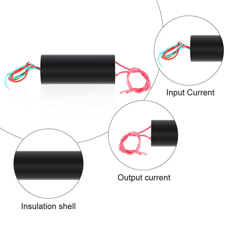 Transformador de alto voltaje de 3V a 6V, 700KV, inversor de impulso, generador de pulso de voltaje de encendido