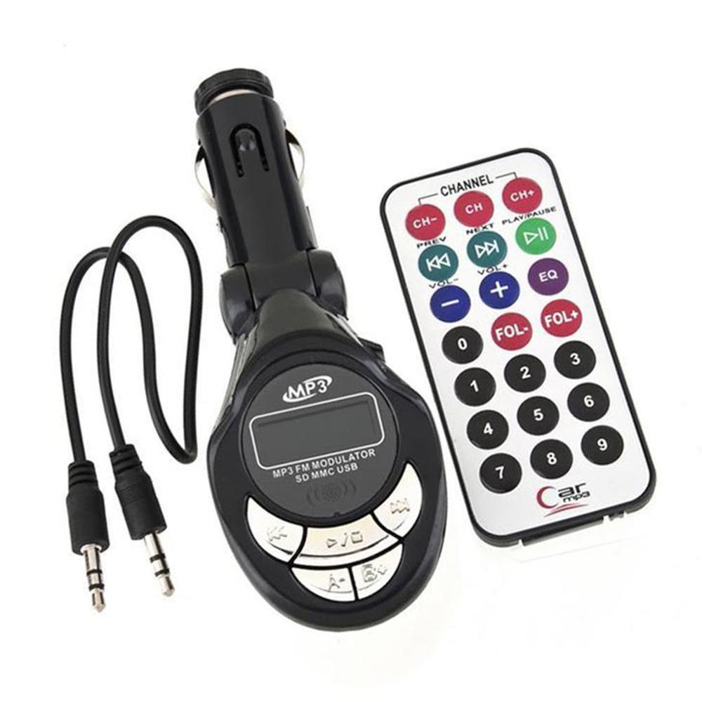 4 In1 Auto MP3 Speler Draadloze Fm-zender Modulator Usb Sd Cd Mmc Remote Ingebouwde Stereo Draadloze Transmitt auto MP3 Playerer