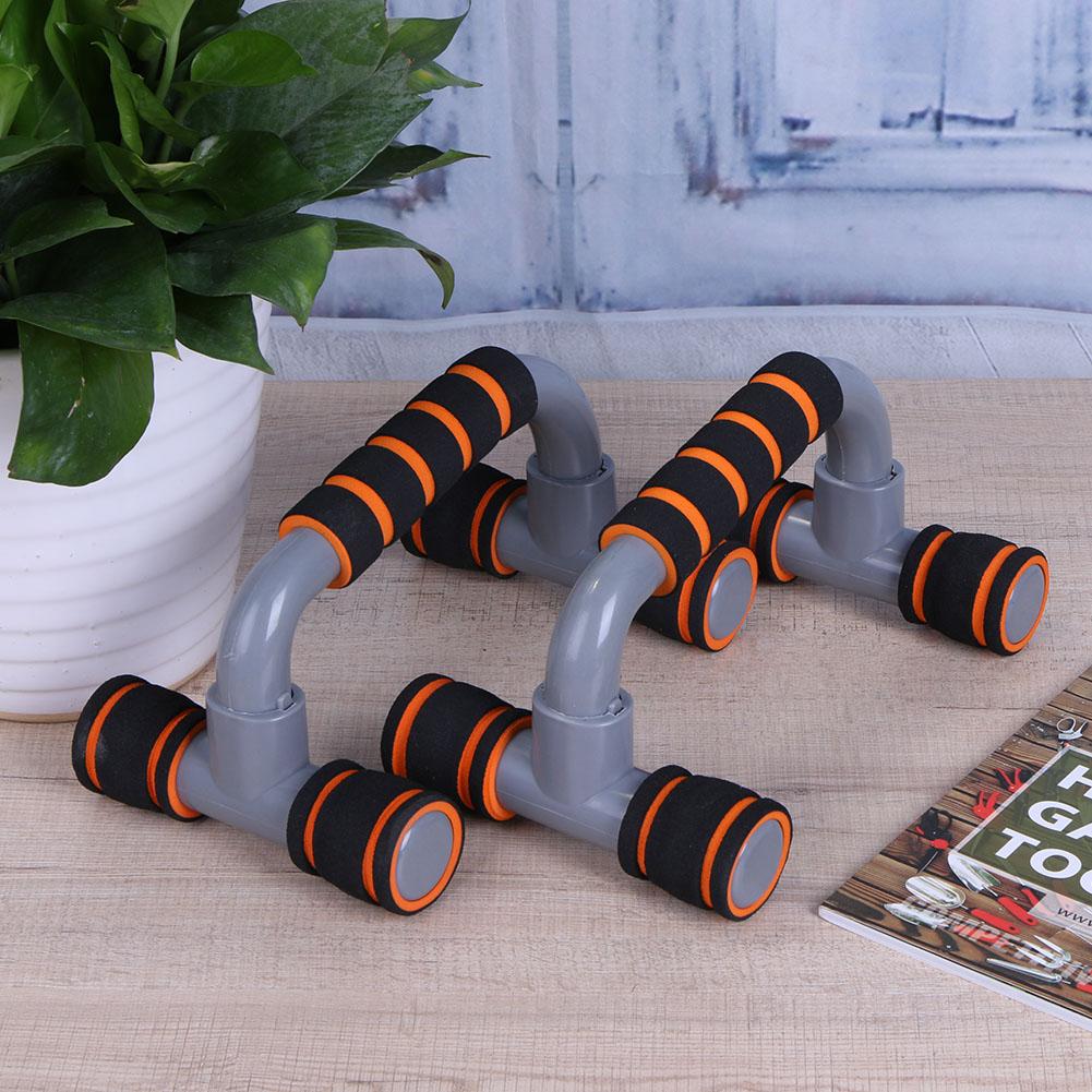 1 par empurrar para cima barra de suporte push up placa exercício treinamento peito barra esponja aperto da mão trainer equipamentos de fitness construção do corpo