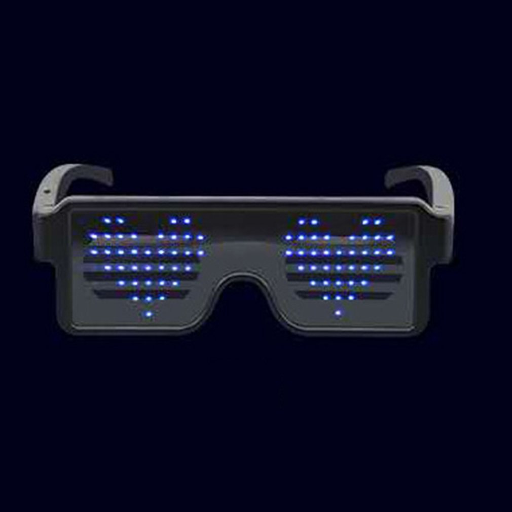 Gafas luminosas Led de tendencia para hombres, Bar, baile, , pantalla Led, patrón dinámico, carga, reciclaje, gafas para mujeres