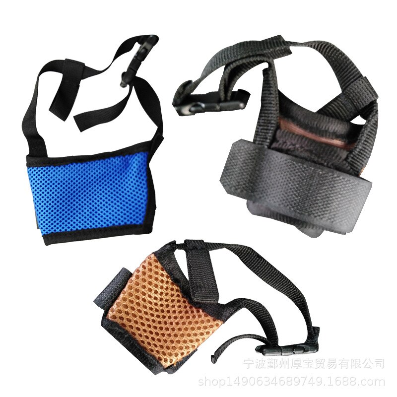 2 stuks muilkorven hond anti-bijt mondkapje anti-blaf muilkorf verstelbaar masker voor kleine middelgrote grote honden