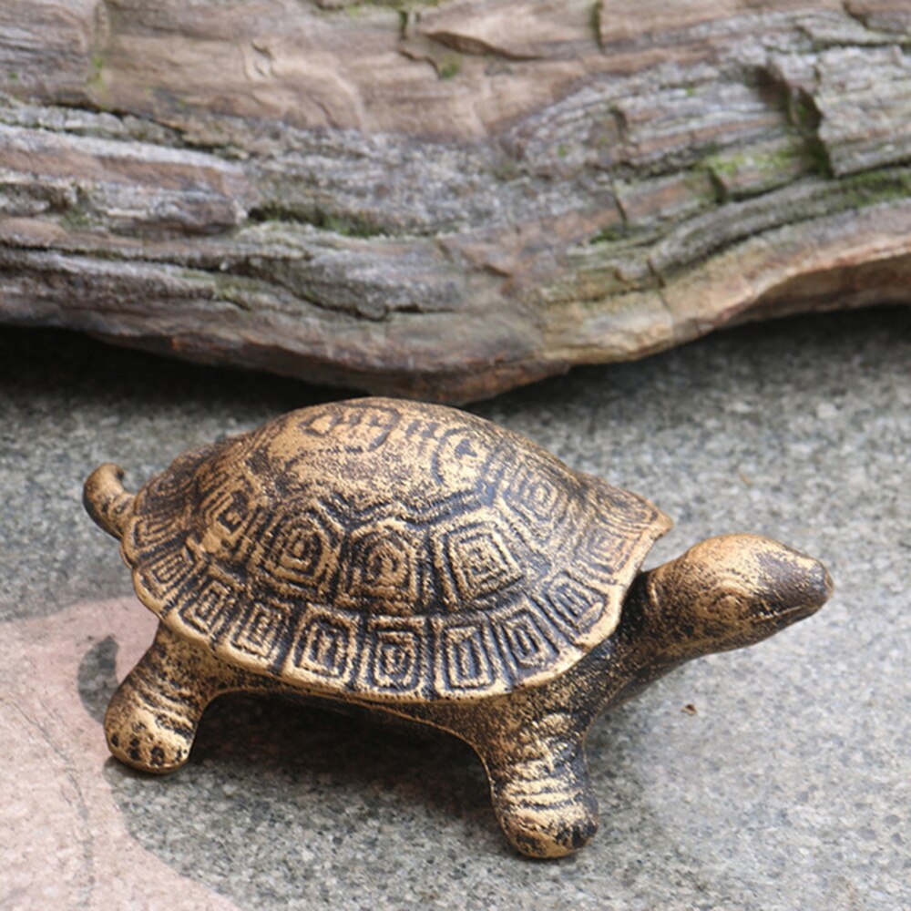 1Pc Schildpad Asbak Ambachten Gietijzeren Metalen Schildpad Asbak Decor Retro Schildpad Asbak Ornament Persoonlijkheid Schildpad Asbak