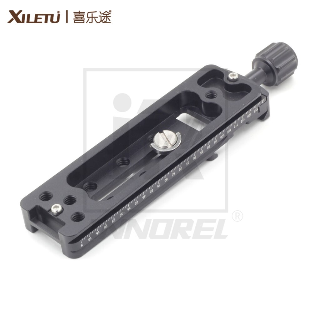XILETU NNR-140 plaque de fixation rapide multifonctionnelle de longueur 140mm pince de montage à glissière nodale Arca Swiss pour tête à billes trépied DSLR