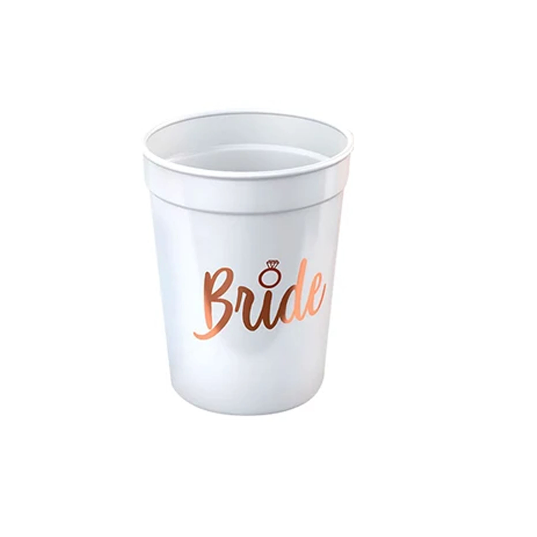 Multi set Bachelorette Party Team Bride Plastic Drinking Cups Bridal Shower Bride to be Hen Party Supplies Wedding Decor: WHITE