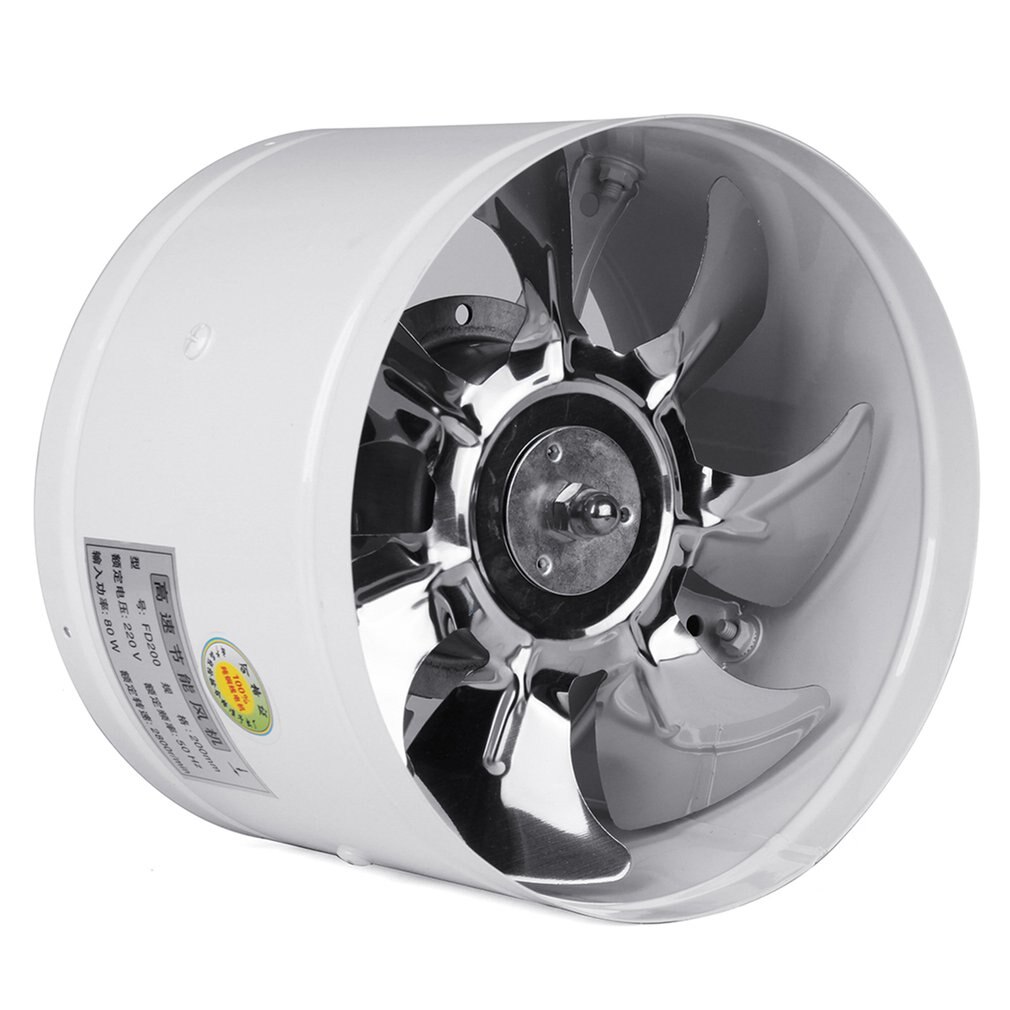 Inline Duct Booster Exhaust Fan - 4" 6" 8" 10" Intake Out-Take Ventilation Fan