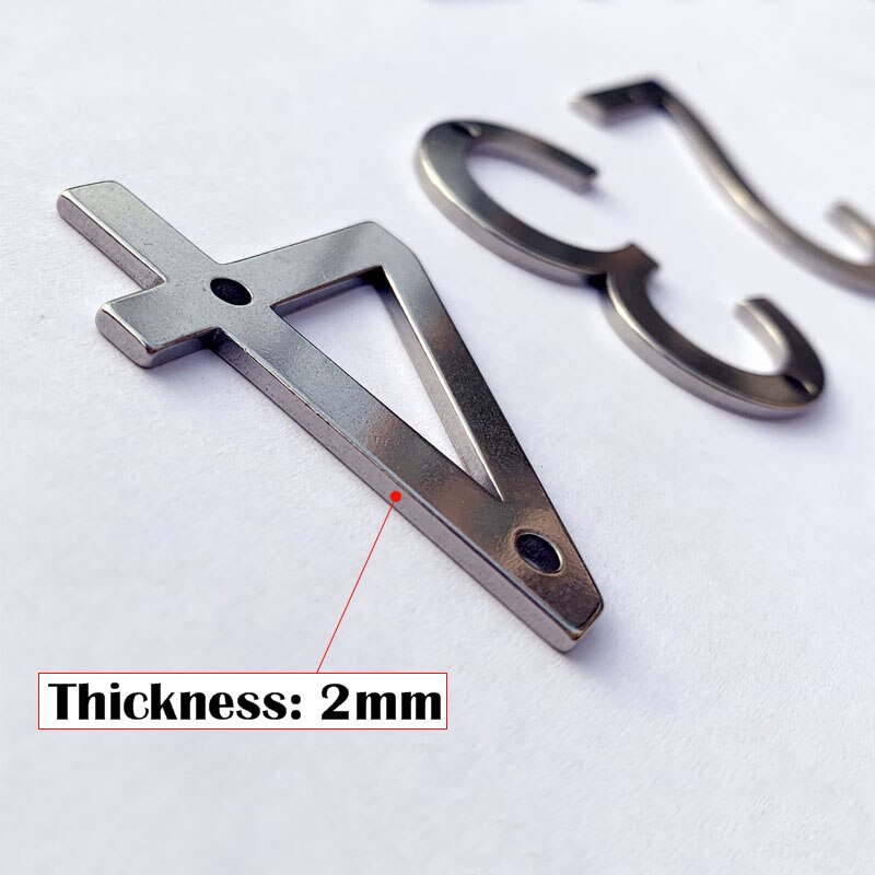 50mm Stainless Steel House Numbers With Screws Metal Digital Label Doorplate Door Plaque Number Signs For Mailbox Street Numbers