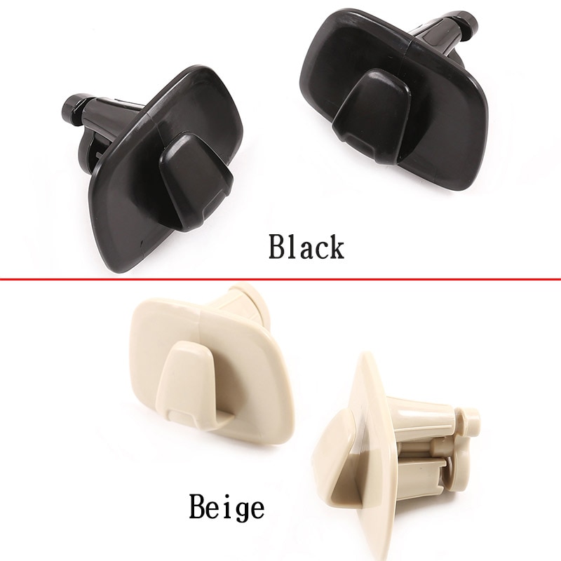 2Pcs Car ABS Interior Roof Clothes Hanger Hook Trim for Volvo V90 S90 XC40 XC60 XC90