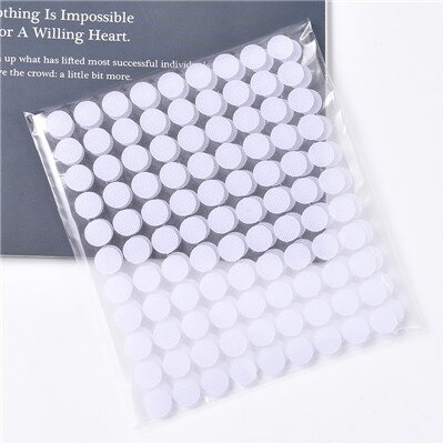 Ruban adhésif multicolore 10mm, 99 paires de Velcros magiques à Double face: 10mm white 99pairs