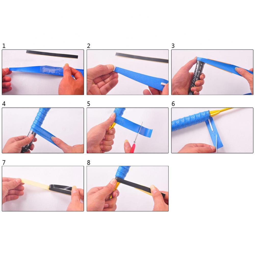 Anti-slip Baseball Badminton Softball Racket Rubber Handle Grip Wrap Band Tennis Overgrips Tape Badminton Racket Grips Sweatband