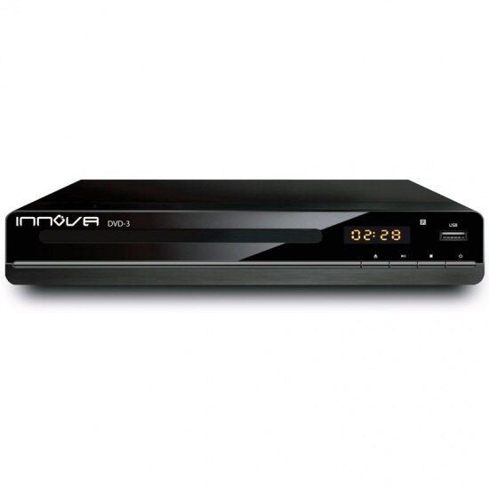 Reproductor de DVD Innova 41860, pantalla LED, HDMI, USB, DVD + RW