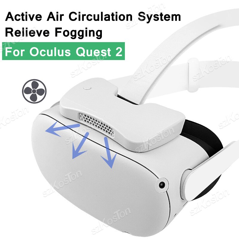 Koelventilator Facial Interface Geen Fog Gezicht Cover Case Vervanging Voor Oculus Quest 2 Licht Blokkeren Pad Voor Quest 2 accessoires