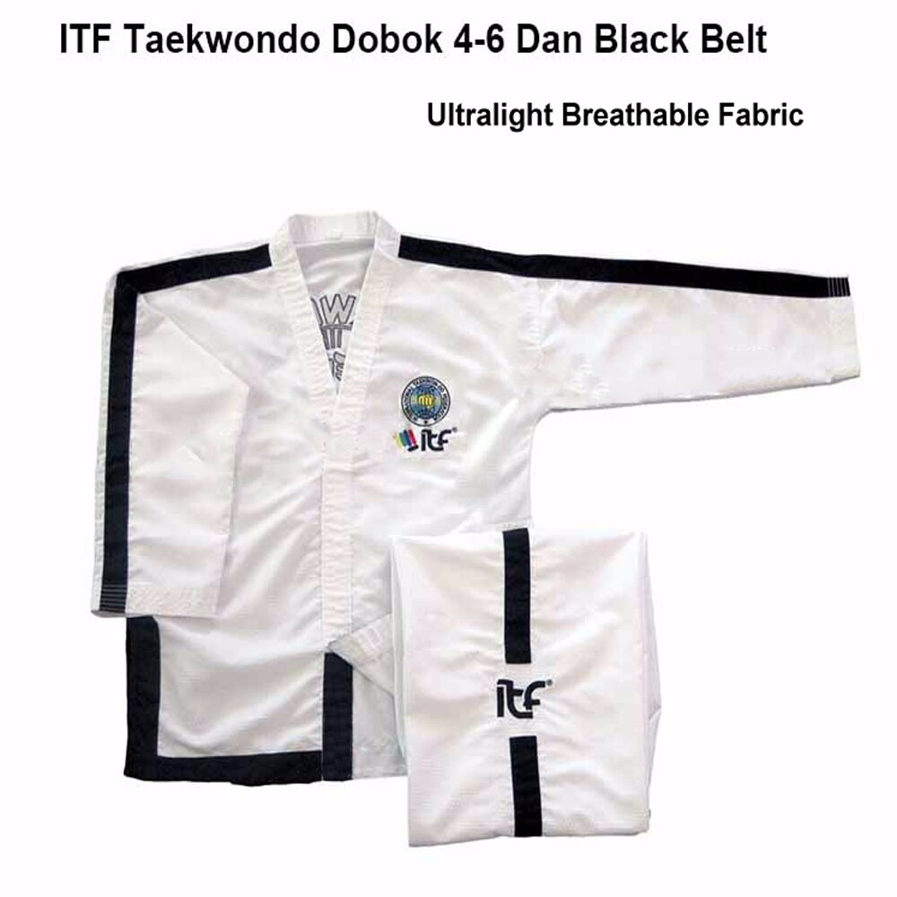 Ultralight Ademend Itf Taekwondo Assistance Uniform Master Kimono Taekwondo Pak Doboks Met Borduurwerk 1-6 dan: Master Uniform / 150cm