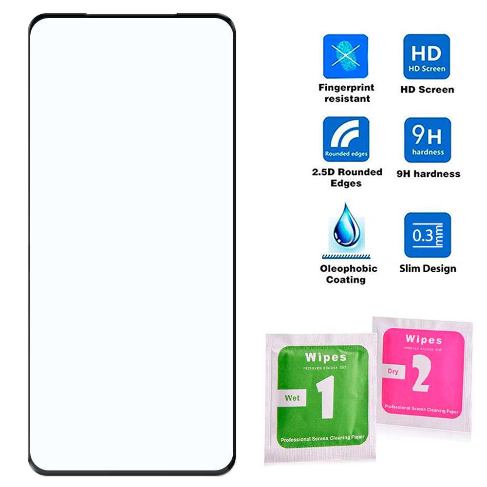 Zwarte Rand Gehard Glas Compatibel Met Xiaomi Redmi Note 10/10S Platte 9D 9H Screen Protector Voor cover Shockproof