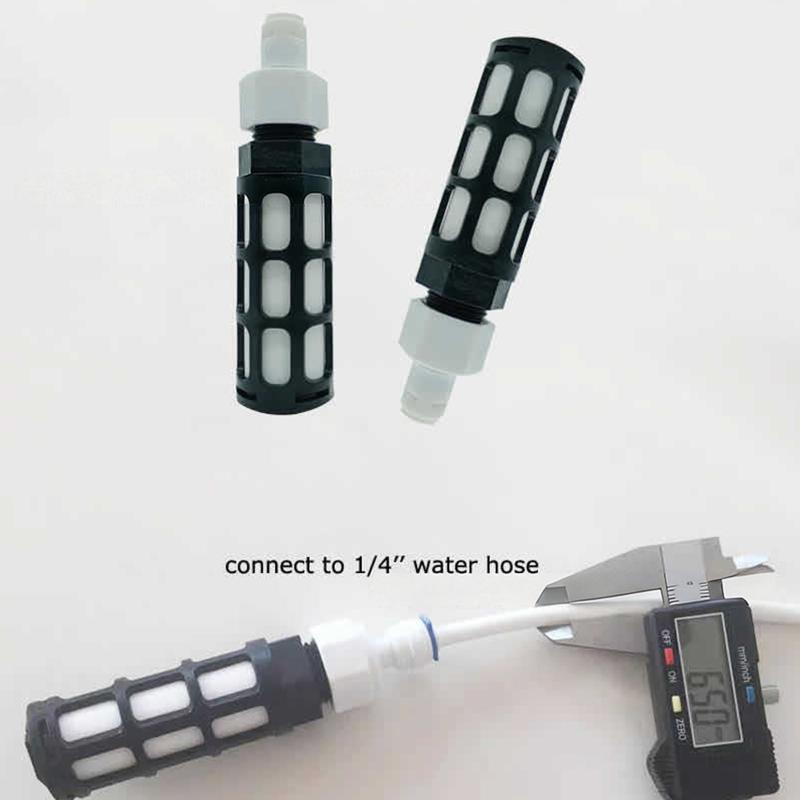 Universal Self-Priming Inline Filter 1/4" 6.35mm Quick-Connect PP Cotton Pre-Filter For Mist And Water Pump Systems