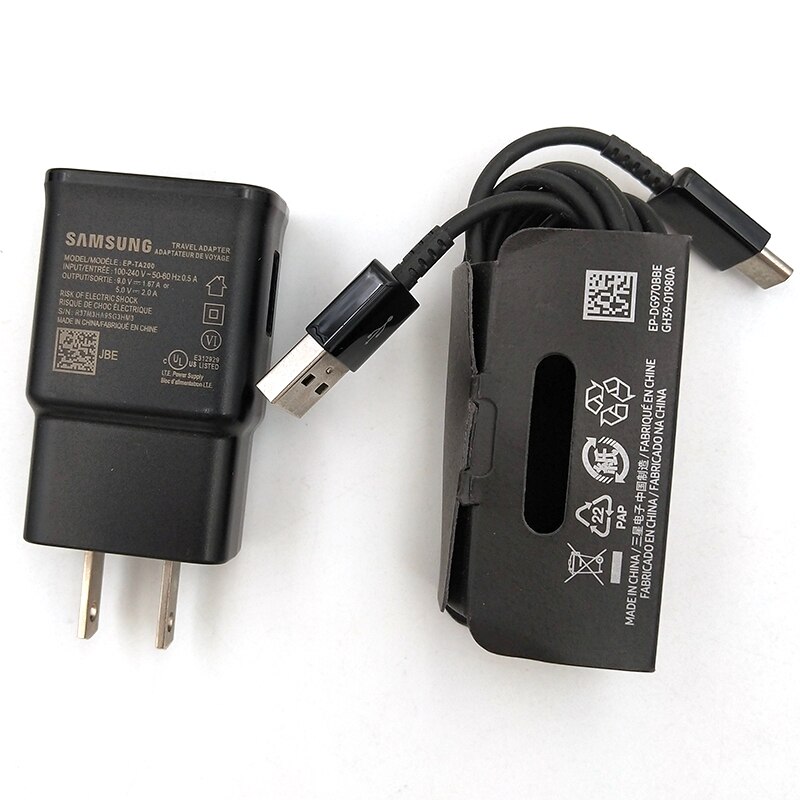 Samsung 9V 1,67 A 15W USB Schnelle Ladegerät Adapter 100CM USB 3,1 Typ C Kabel Für Galaxis s20FE S20 Hinweis 20 Ultra S10 S9 Plus A71 A91: Schwarz uns hinzufügen Kabel