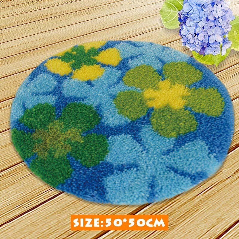 Chats mignons kits de point de croix loquet crochet tapis kits broderie escalier tapis tapis point fils tapis broderie fil pour tricoter: AZD028