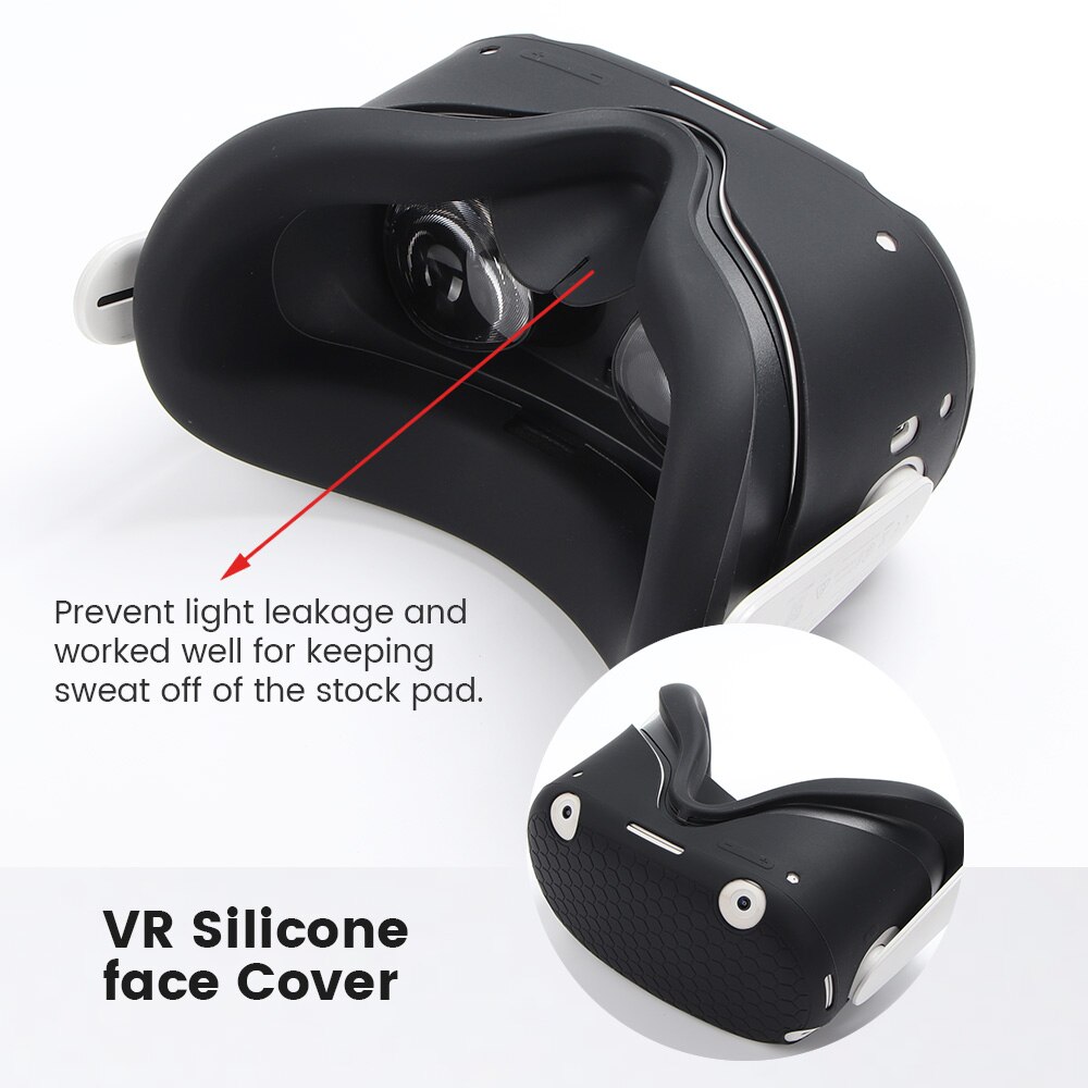 Vr Beschermende Cover Set Voor Oculus Quest 2 Vr Touch Controller Shell Case Met Riem Handvat Grip Voor Oculus Quest 2 Accessoires