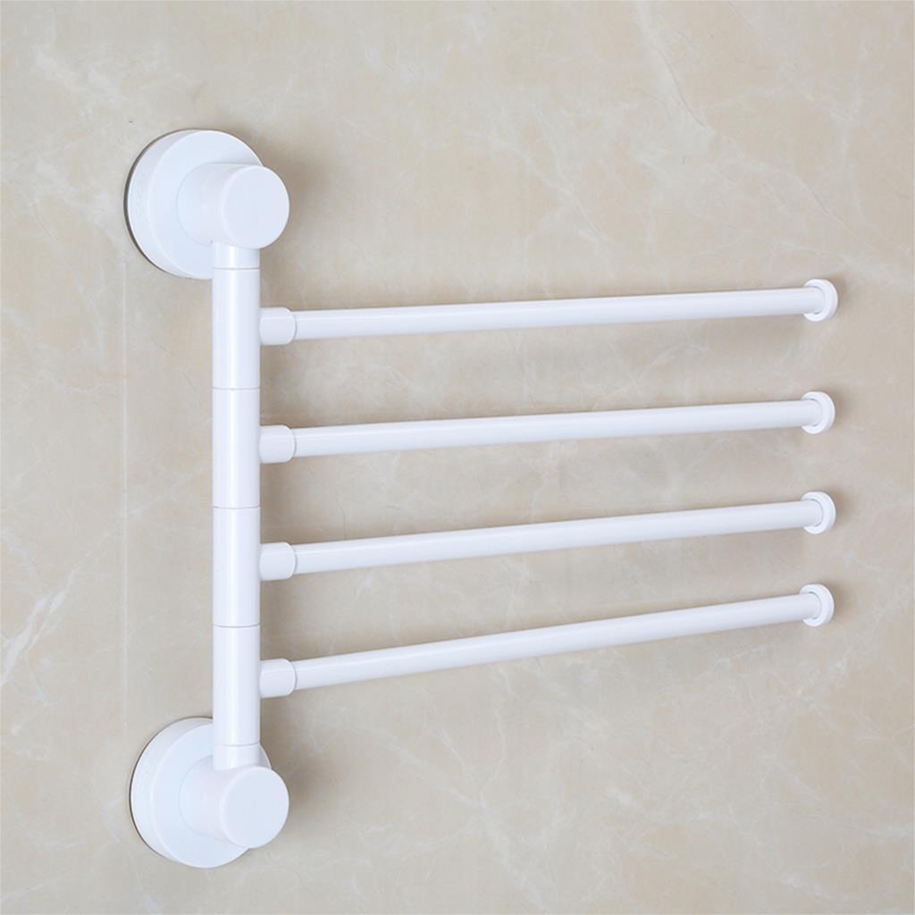 Veggmontert håndklestang med sugekopp swing henger holder lagringsorgan avtakbar plassbesparende for bad kjøkken