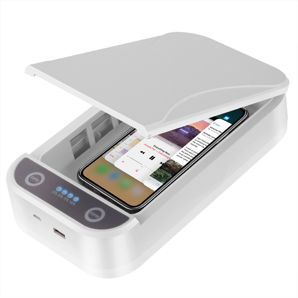 UV Sterilisator en desinfectie UV-box voor je smartphone, sieraden UV Sterilisator en desinfectie UV-box voor je smartphone, sieraden
