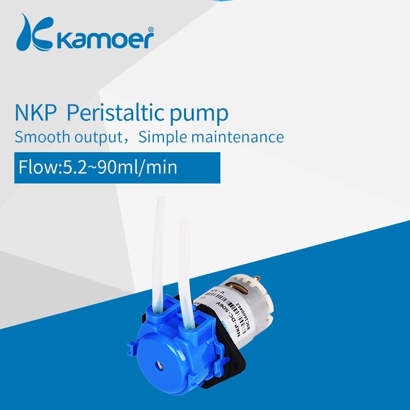 Kamoer NKP mini Peristaltic Pump DC Water Pump Aquarium Pump Micro Self-priming Lab Dosing Analytical Mute Liquid Pump 12V/24V