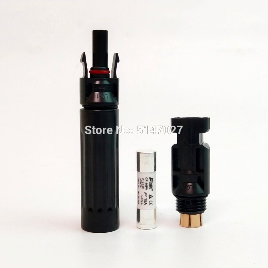 Newly In-line Fuse solar Connector 30A 20A 15A 10A Solar PV Connector Fuse protection 1000 VDC Male to Fem PV Photovoltaic