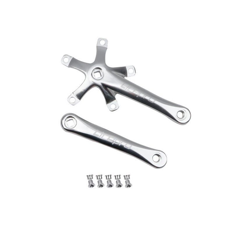Litepro bicicleta plato único integrado platos y bielas con cadenas manivela 50T 52T 54T 56T 58T BCD 130mm plegable bicicleta piezas de bicicleta