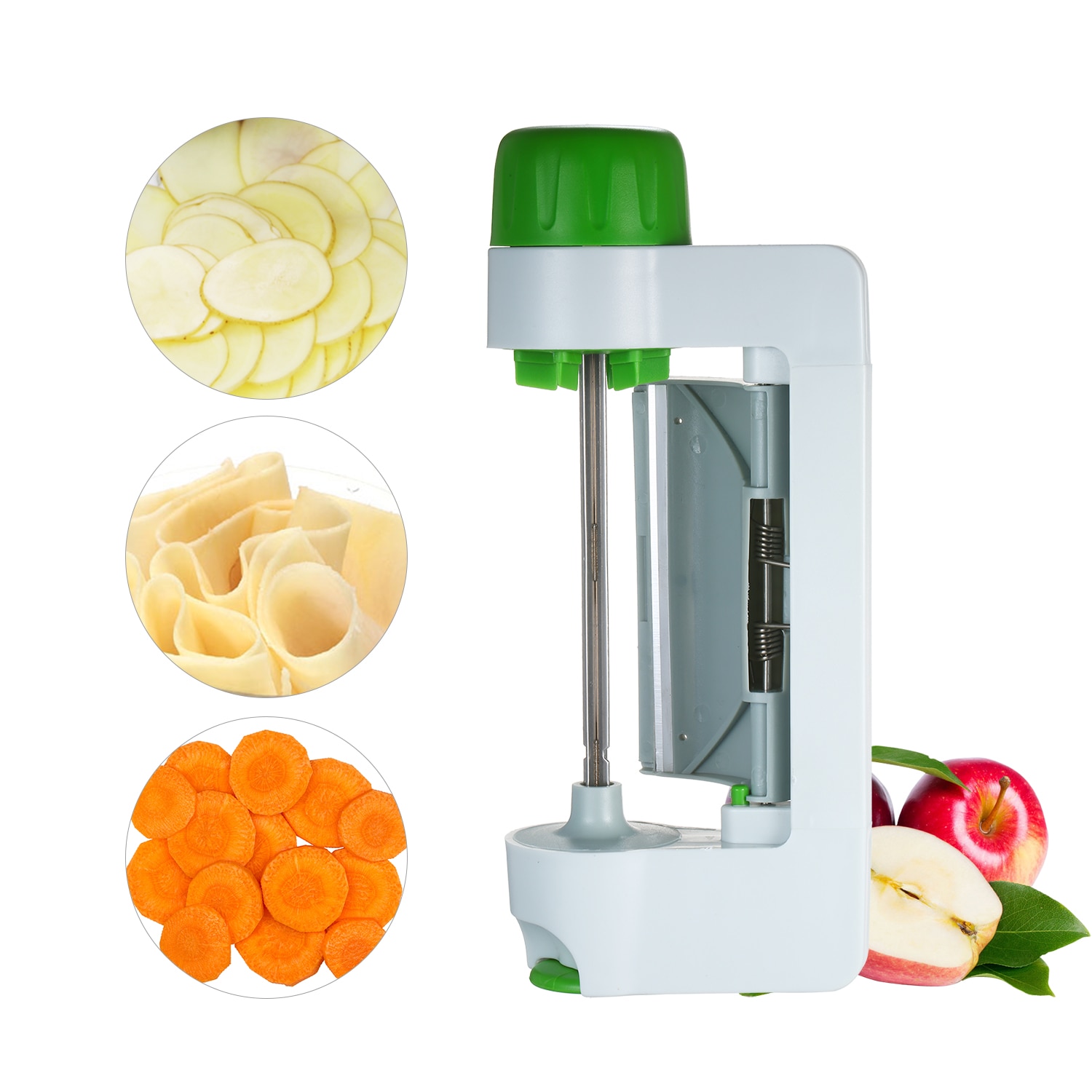 Küche Gemüse Schneidemaschine Spiralize Rotierenden Obst Gemüse Cutter Küche Peeling Werkzeug Edelstahl Obst Cutter Schneidemaschine