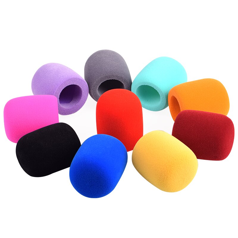 4pcs/lot Microphone Foam Thicken Mic Cover Sponge Studio WindScreen Protective Grill Shield Soft Mic Cap for KTV