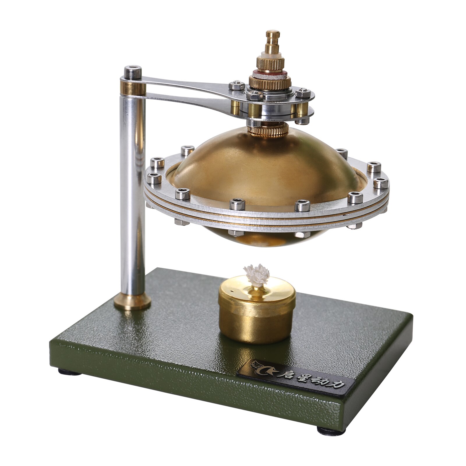 Gorące powietrze Stirling silnik Model silnika DIY niezmontowany parowy latający spodek w całości z metalu fizyka eksperyment prezent dla studenta