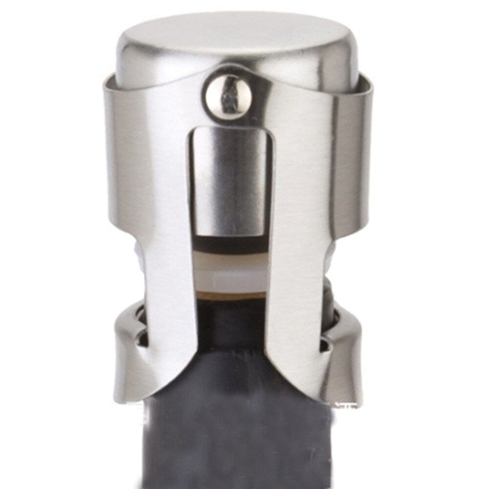 Stainless Steel Champagne Bottle Stopper Sparkling Grape Wine Bottle Plug Vacuum Sealer Bottle Liquor Flow Stopper Cap Bar