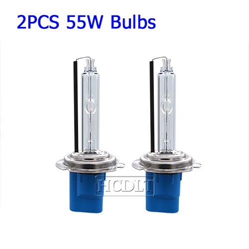 HCDLT-Kit de Xenón HID F5, lámpara de xenón de arranque rápido y brillante, 55W, H7, 5500K, lámpara H1, H3, H11, D2H, HID: 2PCS Bulbs / H1