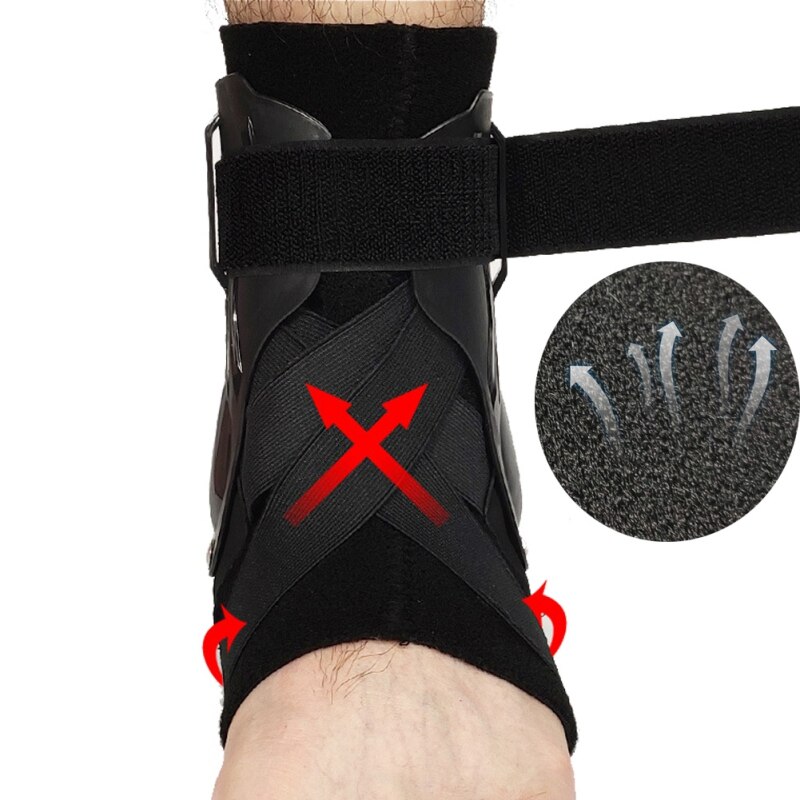 1 Stuks S/M/L Ankle Brace Elastische Compressie Mouwen Sport Relief Pijn Voet Stabilisator Voet Guard zwart